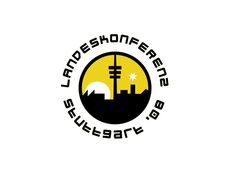 rundes logodesign für eine konferenz