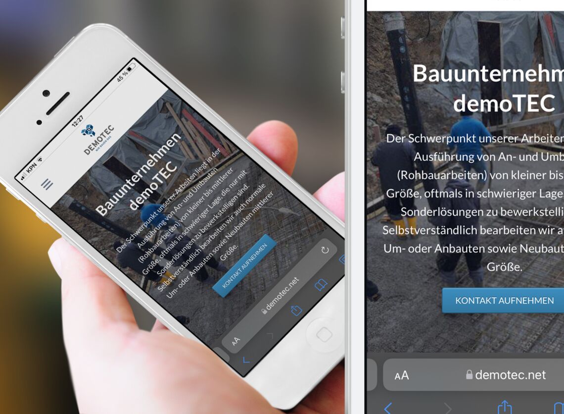 website bauunternehmen