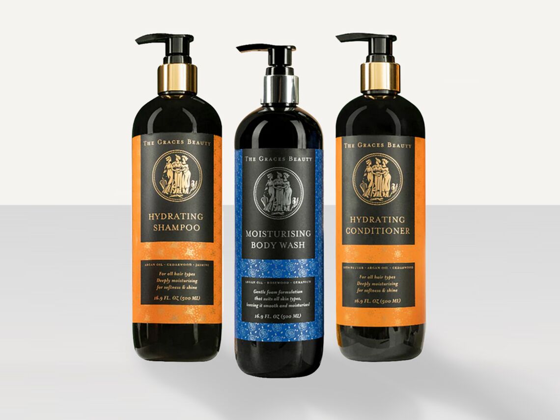 Etikettendesign mit Gold und Silberdruck